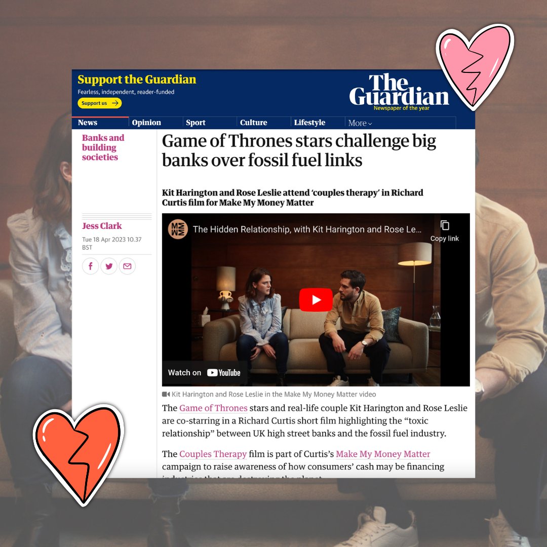 MMMoneyMatter's tweet image. It's not so hidden anymore!

Check out the coverage of our new film which highlights the relationship between our banks and oil companies 👀

@barclaysUK, @HSBC_UK, @santanderuk, @lloydsbank @natwestgroup 👋