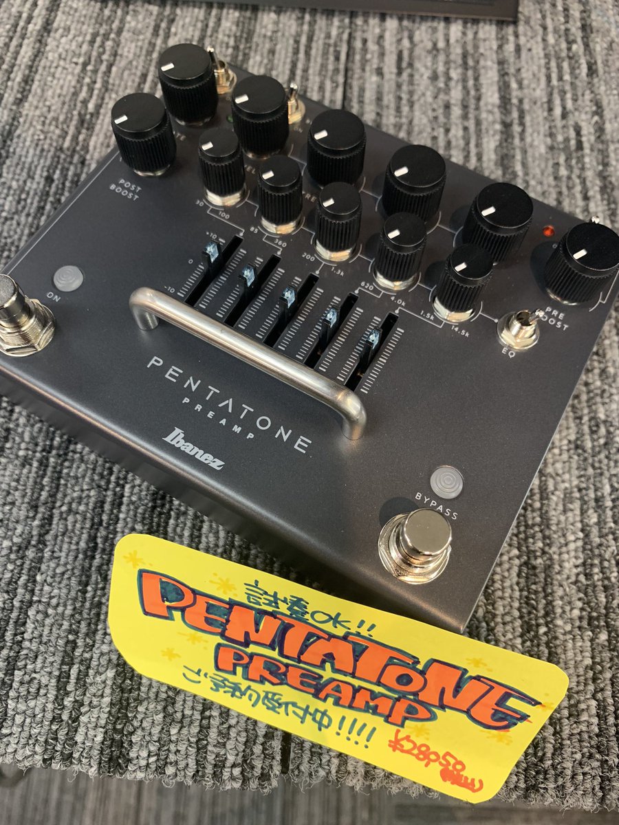 ikeberevole's tweet photo. 発売から即完売だったIbanezのPTPRE!!
GATEと5バンドEQ搭載で、より作り込んだ歪みサウンドを楽しめます!
ただいま次回入荷分予約受付中ッ!!
店頭で体験できますので、ぜひぜひお気軽にお声がけください⚡️⚡️⚡️
#リボレアンプ
#エフェクター
#PENTATONE https://t.co/8bWkKXsWAi