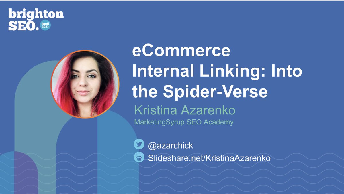azarchick's tweet photo. Grab my slides from my today's #BrightonSEO talk on a scalable internal linking strategy for eCommerce 

https://t.co/EsQQwl6dFf https://t.co/2onh3IJfCH