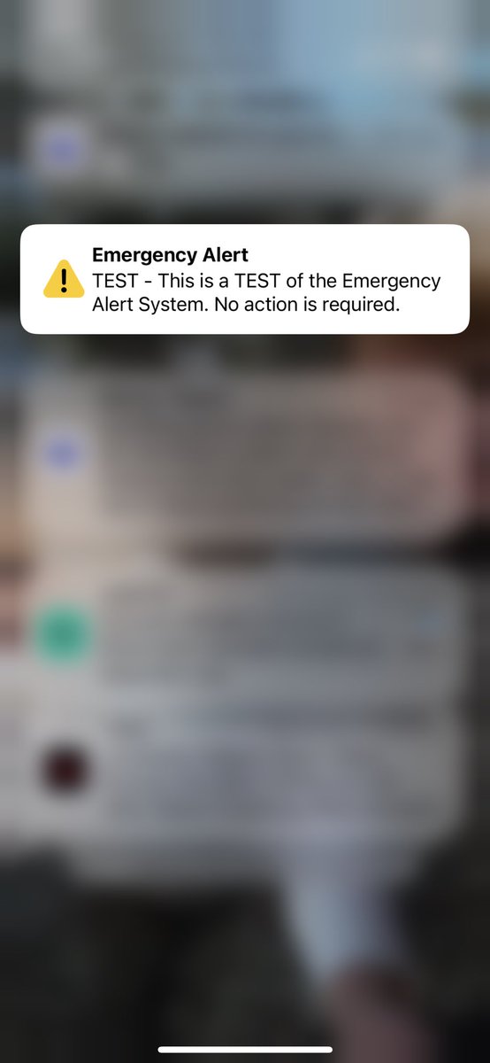 Oh the tweets about the 4:45am EAS test…