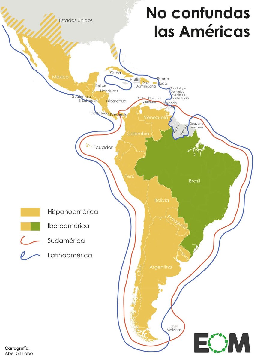 elOrdenMundial's tweet photo. 🗣️El lenguaje es una manera de dominio. 

América ha visto como la definición del continente es usada para referirse a un único país 🌎
https://t.co/cSrkVHHC0a https://t.co/g6VToIhaj9
