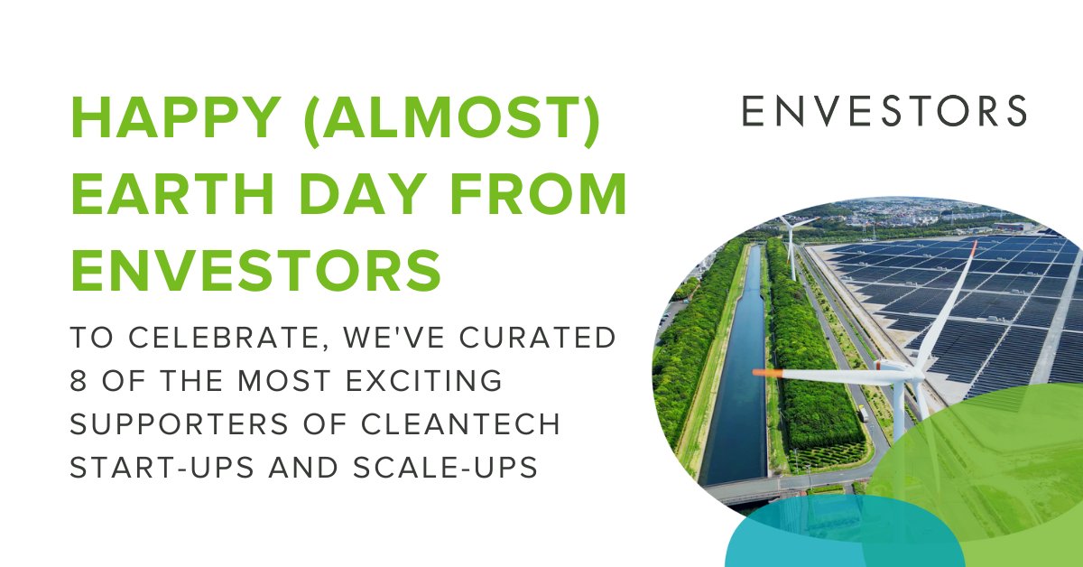 With #earthday just around the corner, we've compiled a list of programmes that support early-stage cleantech companies, so they can concentrate on saving the planet: ow.ly/5OQK50NMLZB

#envestors #startups #entrepreneurship