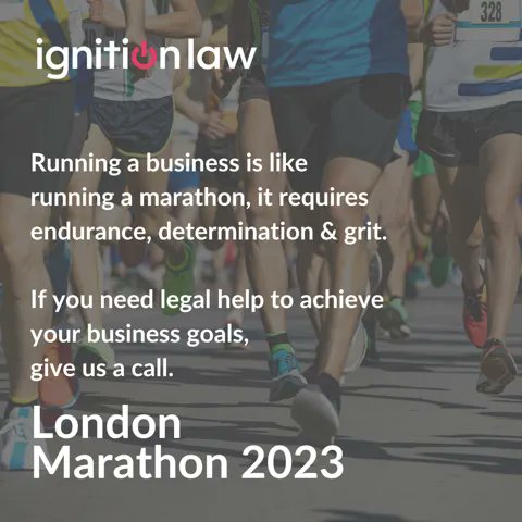 Running a successful business is a bit like running a marathon; they both require endurance, determination and grit.

If you’re looking for a proactive law firm to support you in achieving your business goals, we can help. 

#londonmarathon #londonmarathon23