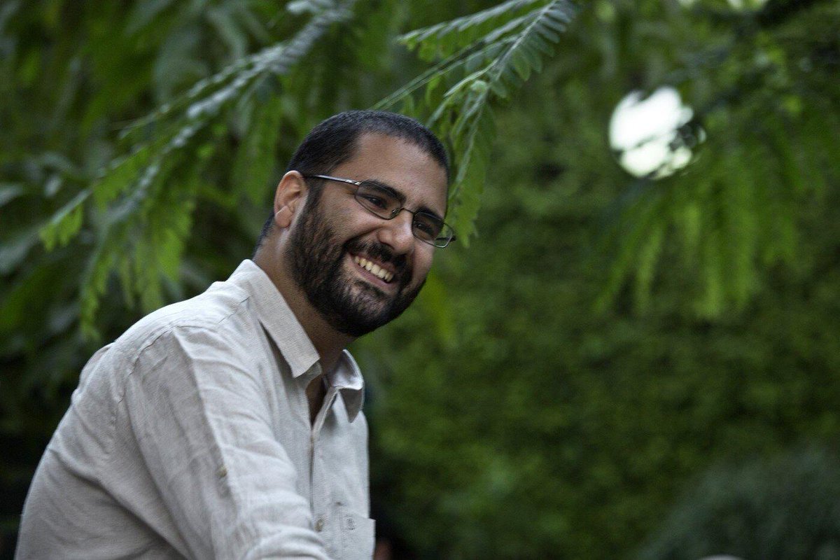 pen_int's tweet photo. Imprisoned writer Alaa Abd el-Fattah is serving a 5 year sentence in Egypt after a grossly unfair trial in Dec 2021. Whilst imprisoned, he has been subjected to torture and other ill-treatment. Find out more in our Case List: https://t.co/Qr1khdgGgx 📷Nariman El-Mofty https://t.co/MkpfAUUiwT