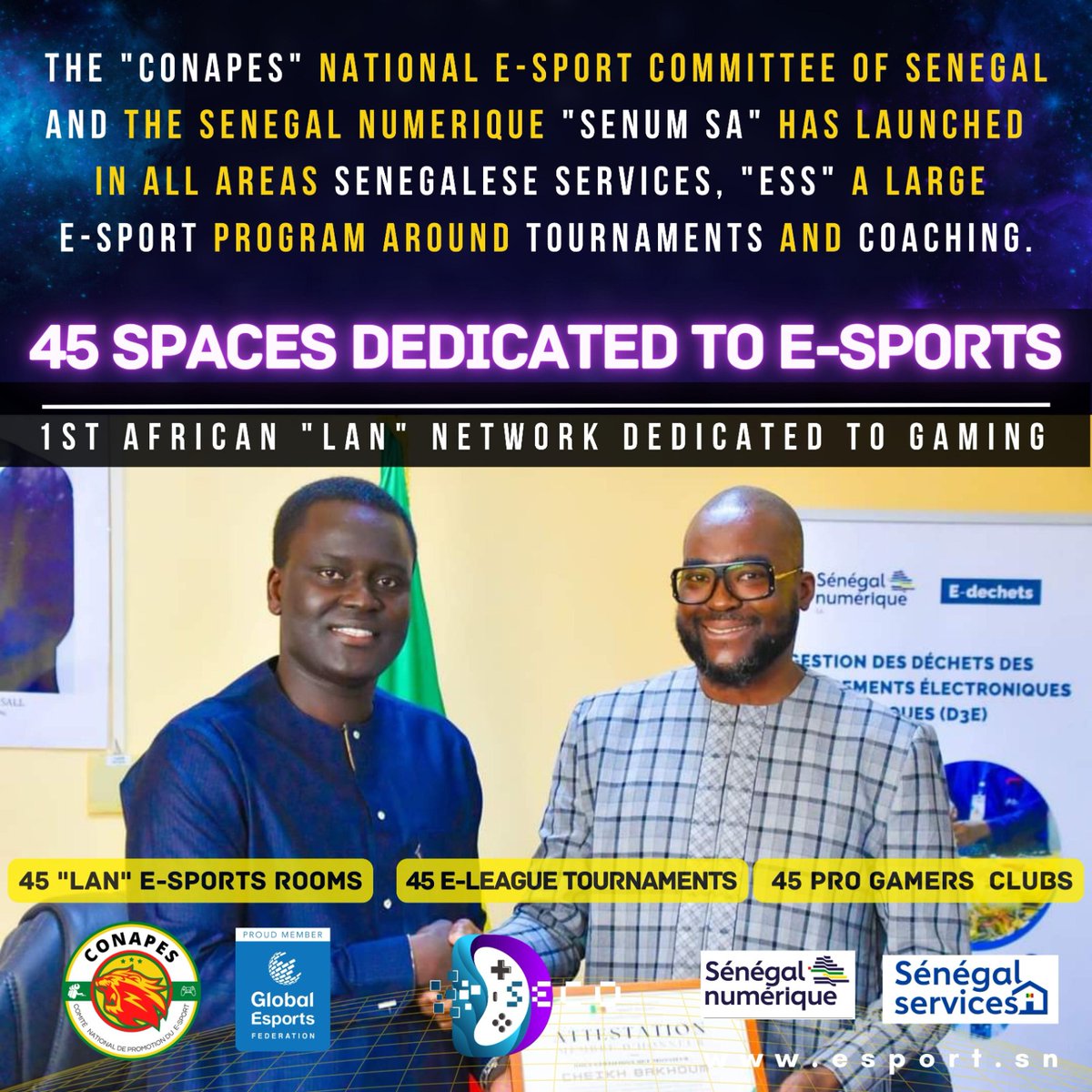FÉDÉRATION SÉNÉGALAISE DES SPORTS ÉLECTRONIQUES (@esport_sng) on Twitter photo 
