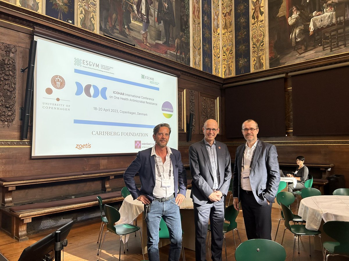 Grunfio's tweet photo. Proud of organizing #ICOHAR 2023 and grateful to the fantastic speakers who accepted to contribute to this unique #OneHealth event on #AMR 🙏
@FrankAarestrup 
@MarcStegger 
@BachmannTill 
@HenWeg 
@EpicFeil_ 
@CARe_GU 
@MarcStegger 
@health_amr https://t.co/3b6OvHEiVF