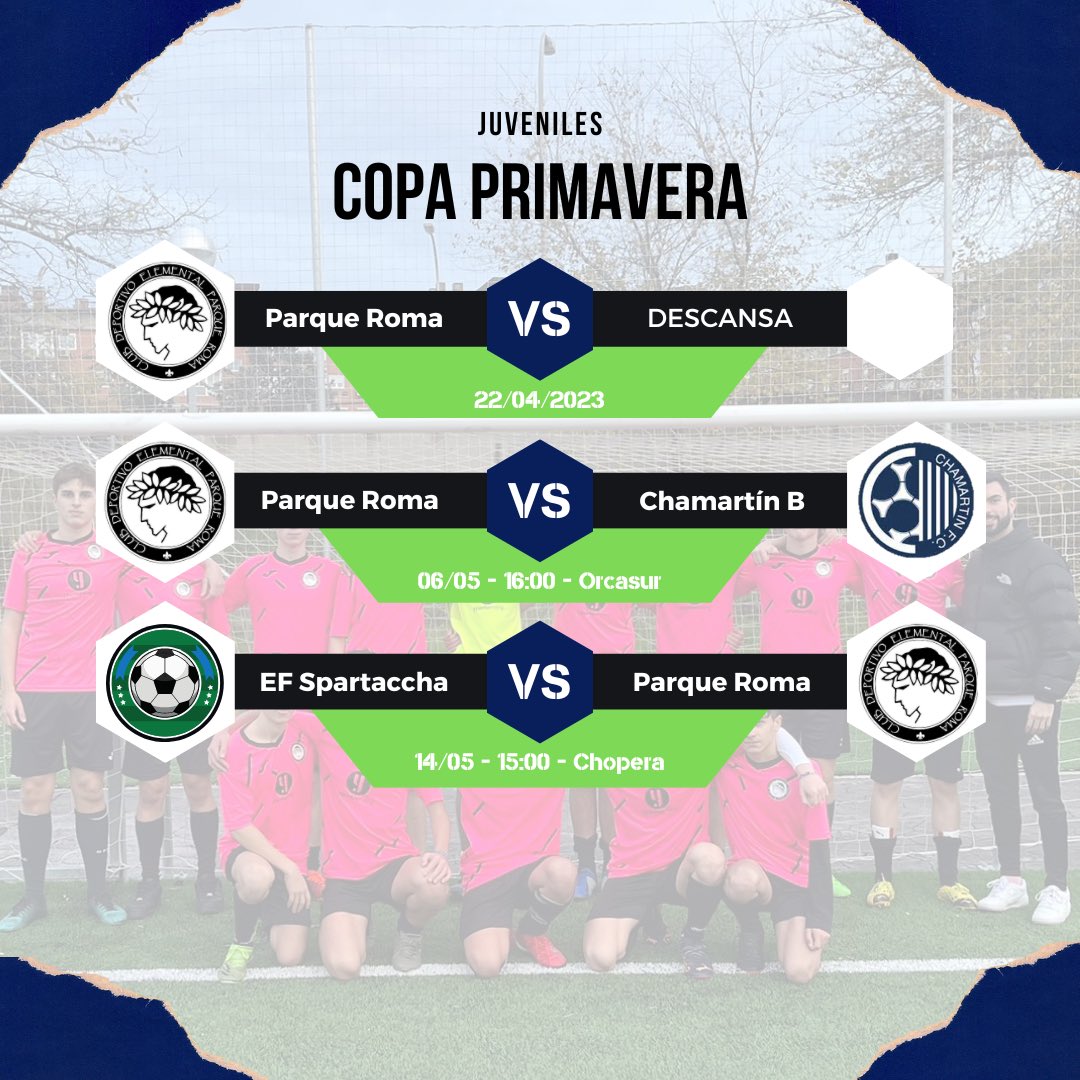 cde_parqueroma's tweet photo. CALENDARIO DE COPA JUVENILES.
#vamosroma https://t.co/G7GRPoNW67