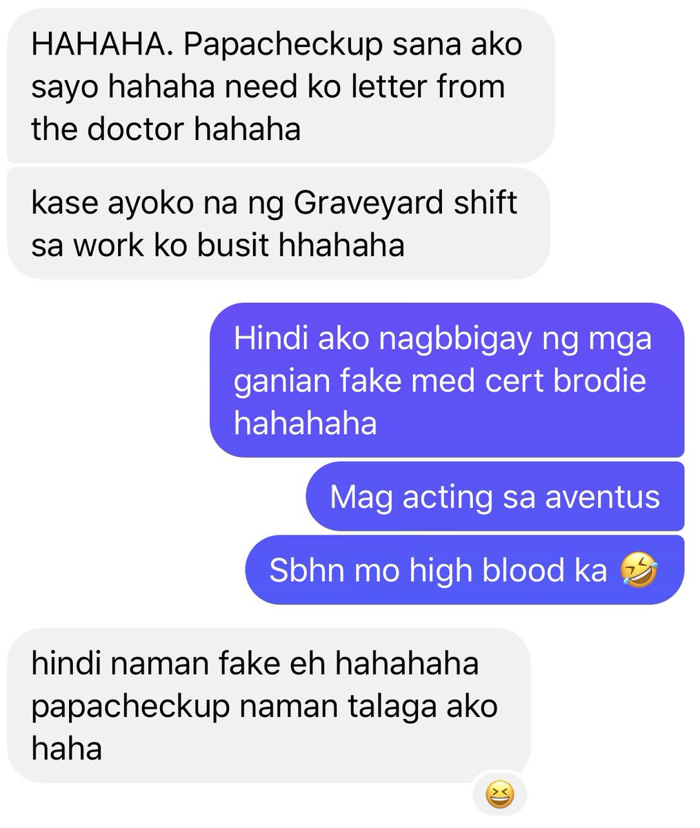 haideehere's tweet photo. I think napaka disrespectful naman na ganito reason mo para magpa check up saken kung wala ka naman health conditions. Lalo na if hindi tayo close at all. https://t.co/xSBhUosKV6