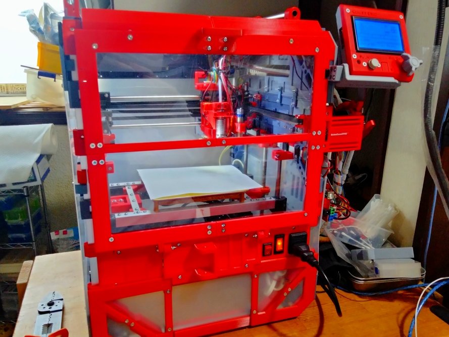 saiki0011's tweet photo. #3dprinter #自作機 #coreXY #Ex_02 建造記録
#3Dプリンタ #3Dプリンター #reprap
なんとか恒温用のカバーの試作終了しました😓
暇を見て隙間を埋めたりとか
アチラコチラにサイズ間違いを含め
見妙な破綻があり改良の余地ありですが<滝汗💦 https://t.co/qoT3BNhDaz