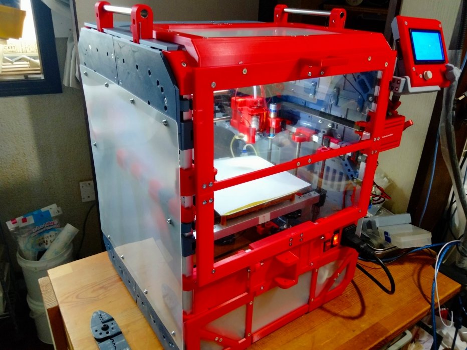 saiki0011's tweet photo. #3dprinter #自作機 #coreXY #Ex_02 建造記録
#3Dプリンタ #3Dプリンター #reprap
なんとか恒温用のカバーの試作終了しました😓
暇を見て隙間を埋めたりとか
アチラコチラにサイズ間違いを含め
見妙な破綻があり改良の余地ありですが<滝汗💦 https://t.co/qoT3BNhDaz