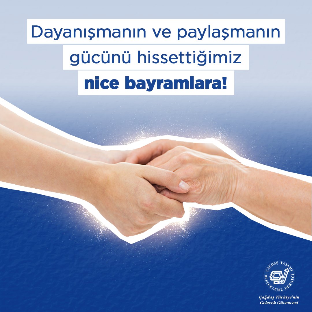 Dayanışmanın ve paylaşmanın gücünü hissettiğimiz nice bayramlara!

#ÇağdaşYaşamıDesteklemeDerneği