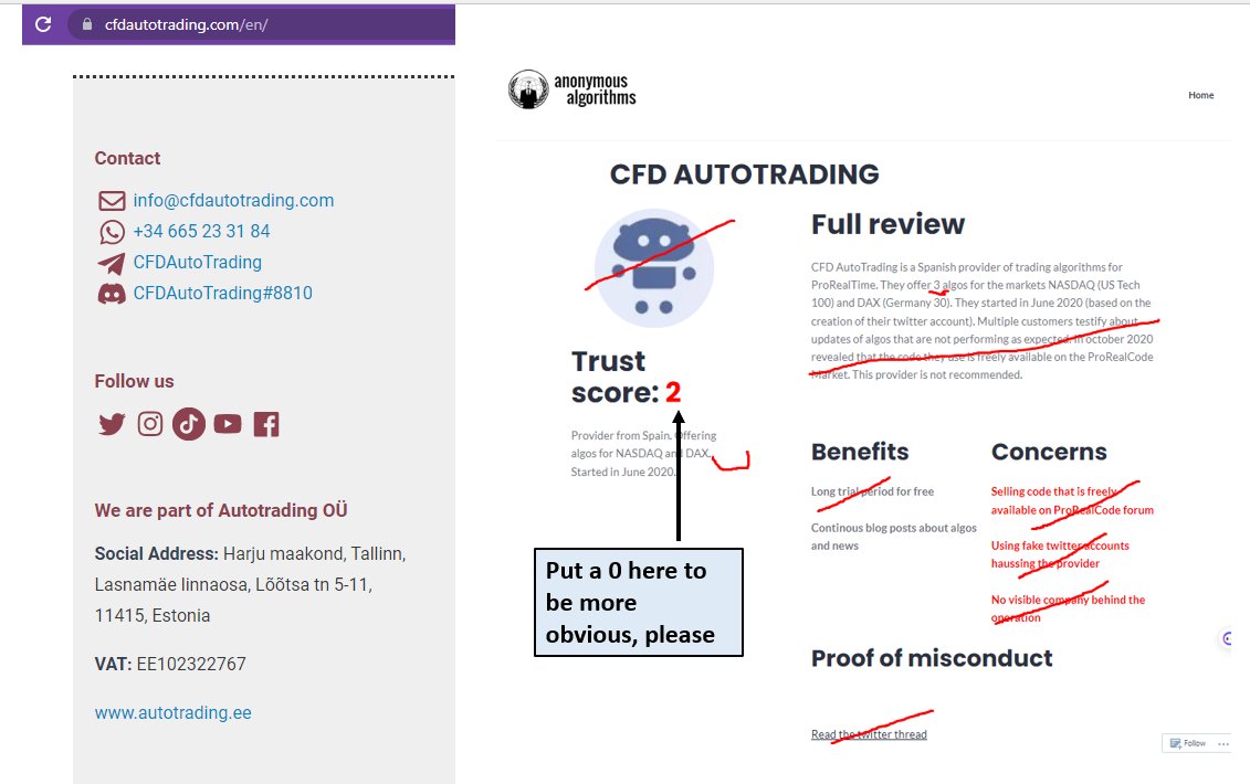 ProRealAlgosFacts (@prorealalgfacts) on Twitter photo If you want to talk about companies and company owners, why do you now omit your business data on your site?
By the way, I must request that you update your blog; there are false data😂 Let me point out some errors in red
@prorealalgos=<a href="/AnonymousAlgos/">Anonymous Algorithms</a>=<a href="/kungalvstradern/">Kungälvstradern</a> If you want to talk about companies and company owners, why do you now omit your business data on your site?
By the way, I must request that you update your blog; there are false data😂 Let me point out some errors in red
@prorealalgos=<a href="/AnonymousAlgos/">Anonymous Algorithms</a>=<a href="/kungalvstradern/">Kungälvstradern</a>