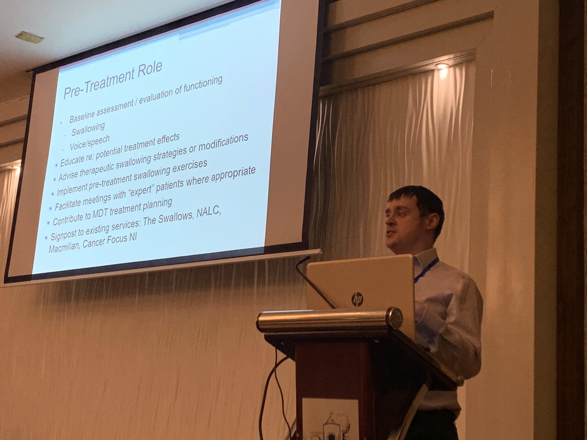 Cherith Semple (@semple_cherith) on Twitter photo <a href="/davidcurtinslt/">David Curtin</a> <a href="/head_ni/">NI H&N Cancer Keyworker Forum</a> #2ihnc sharing the importance of pre-treatment swallow exercise-key component of #prehabilitation <a href="/davidcurtinslt/">David Curtin</a> <a href="/head_ni/">NI H&N Cancer Keyworker Forum</a> #2ihnc sharing the importance of pre-treatment swallow exercise-key component of #prehabilitation