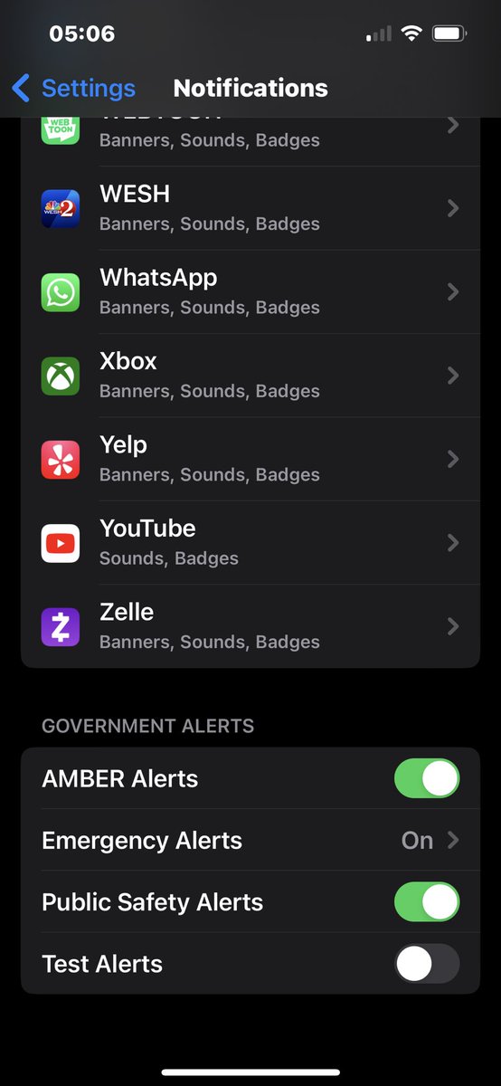 aPlateOfPoopy's tweet photo. Why tf did I get a test alert when my shit is TURNED OFF?? I was ready for war dawg. https://t.co/OqXpZsDnRQ