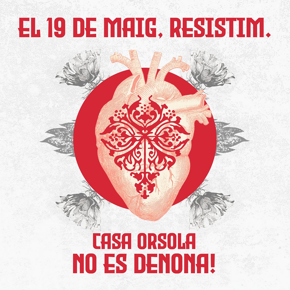 VeinesOrsola's tweet photo. 📣 ATENCIÓ

El primer desnonament de Casa Orsola,serà el 19 de maig. A res de les eleccions i en mig d'una campanya electoral on l'habitatge ha agafat un paper central. 

Veniu a resistir amb nosaltres. Fem del 19M un gran conflicte polític en defensa de l'habitatge! ✊

🔄 RT! https://t.co/vB6WlstRZ6