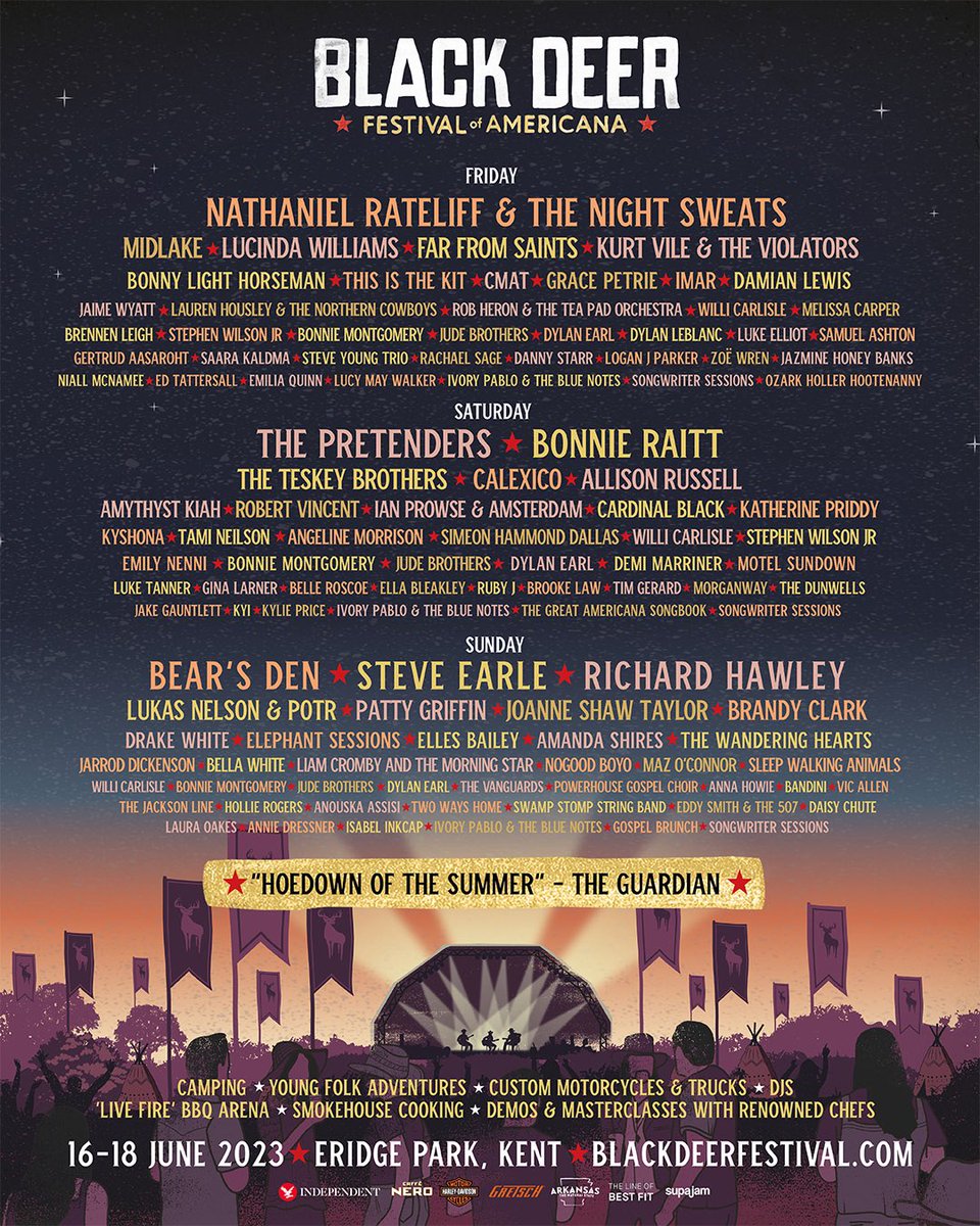 Yo dudes! We are buzzing to be heading back to the park and playing the <a href="/blackdeerfest/">Black Deer Festival</a> in Kent, on Sun 18th June ’23, go onto the BD website for tickets and details! see you in the deer park! Swipe for full line up🤩 #blackdeerfest blackdeerfestival.com