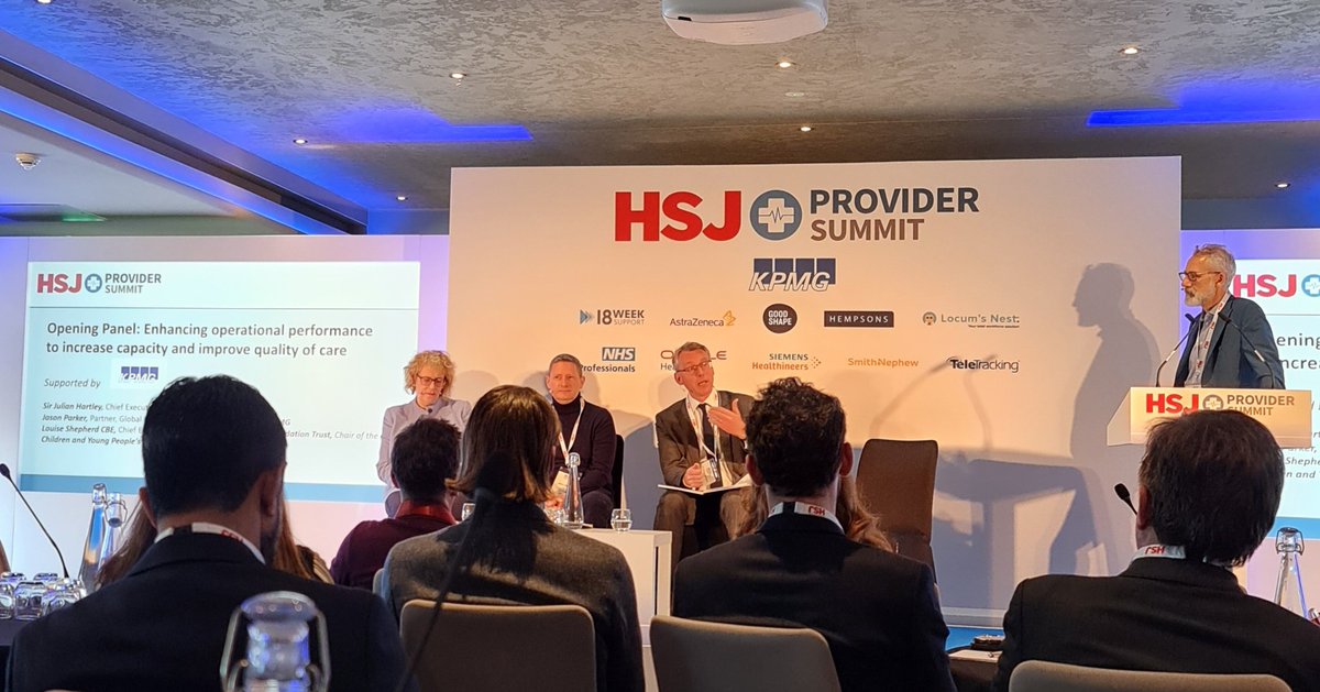 #HSJProvider - brilliant opening session on continous improvement- the Importance of relationships, networks, culture within an organisation and the power of QI partnerships between provider organisation- @julianhartley1 @LouiseSAlderHey @JasonParkerKPMG @HSJEditor