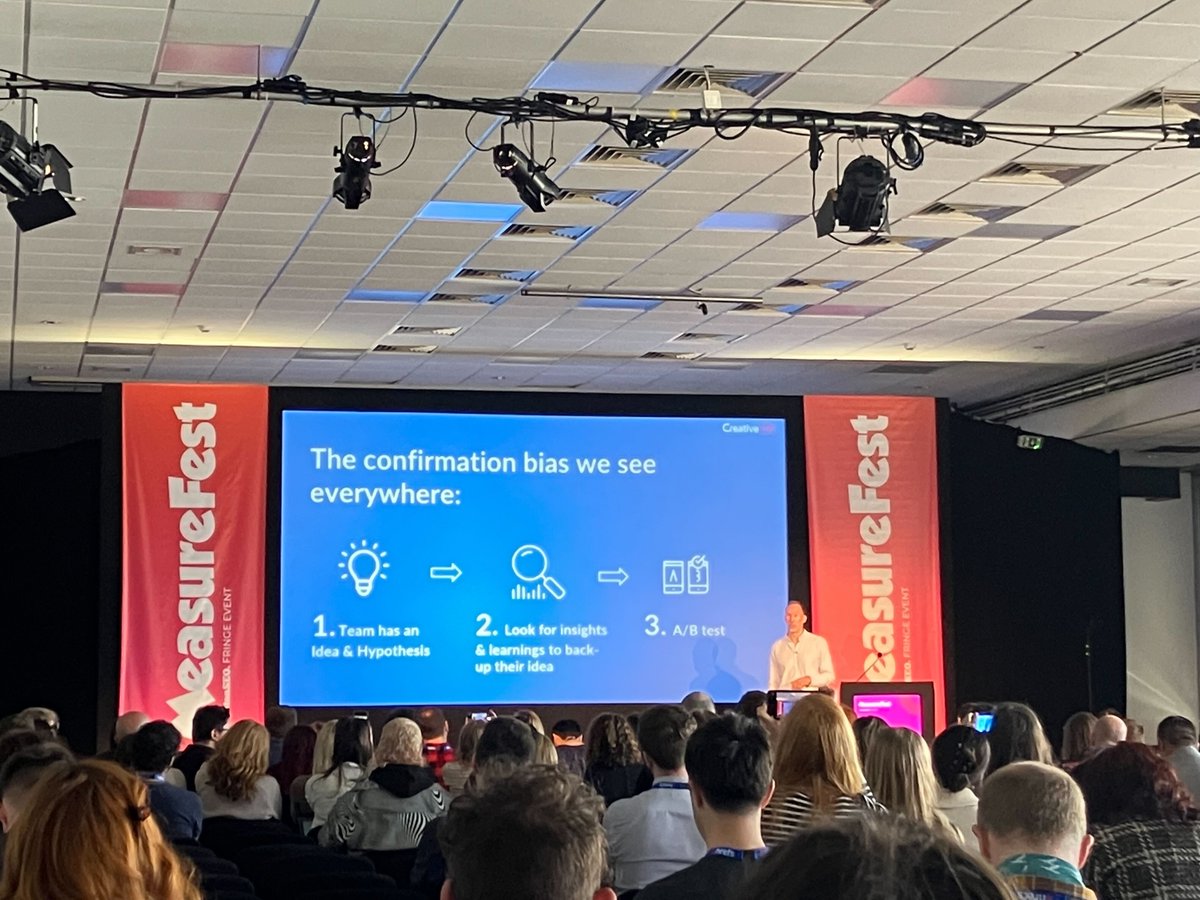 A lot of fun <a href="/MeasureFest/">MeasureFest</a>  <a href="/brightonseo/">brightonSEO</a> yesterday talking about Conspiracy Theories, #Experimentation programmes &amp; FILTHy confirmation bias. It's not all bad, as there's a clear solution to improve success rates <a href="/creative_cx/">Creative CX</a> 
#FILTH = Forcing Insights &amp; Learnings To Hypotheses