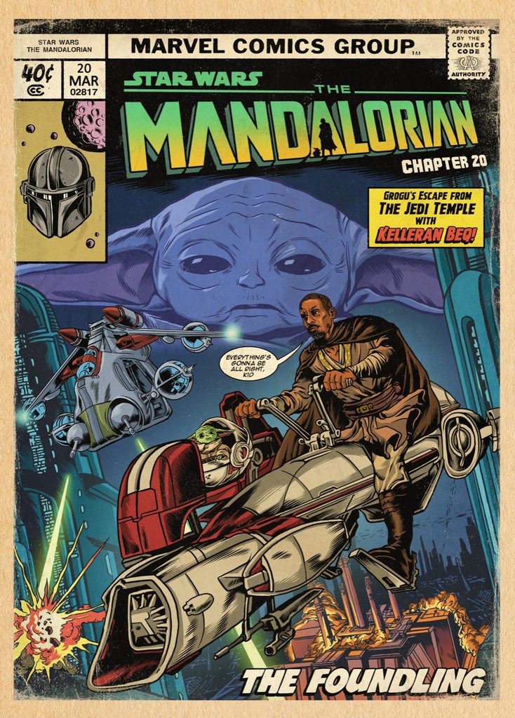 The Mandalorian: Chapter 20
“The Foundling”

#Themandalorian #Grogu #StarWars #KelleranBeq #TheJedi #Order66 #PedroPascal #AhmedBest