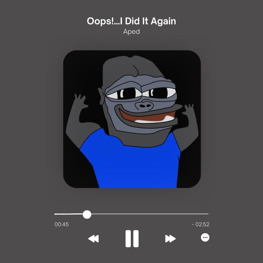 Cryptoaeon's tweet photo. GMGM 

Heard $APED is going to ATH and beyond today 🦍 https://t.co/TjtHsoxMfo
