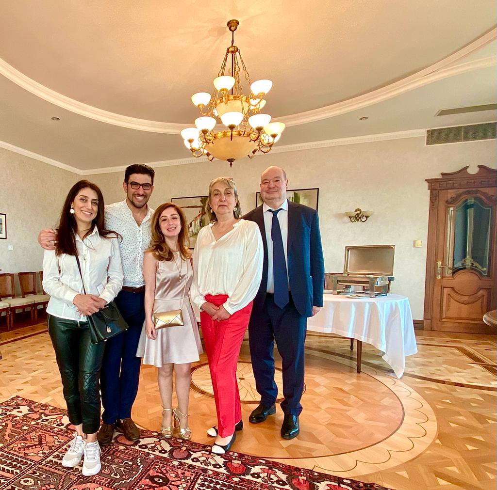 Artscouncilaz's tweet photo. The Embassy of Belgium in 🇦🇿 organized a #concert of the 🇧🇪 ensemble "Laterna Magica". 
It is a recorder duo consisting of Nathalie Houtman &amp; Laura Pok which specializes in the interpretation of 17th and 18th century music. The Ensemble is to present for the 1st time in Baku 1/2 https://t.co/mLc2U1ALLD