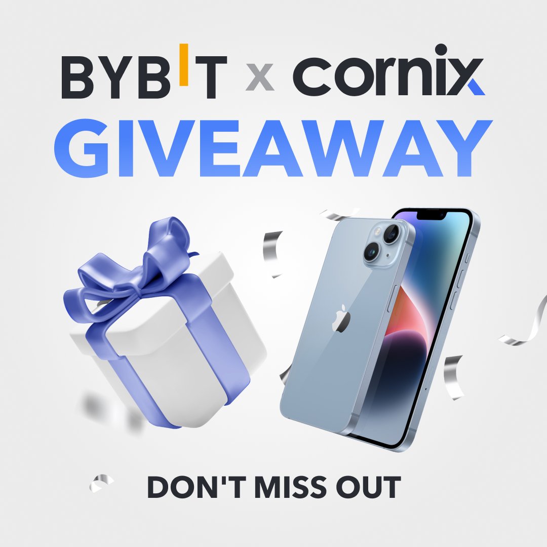 cornix_io's tweet photo. 🚀 Bybit &amp; Cornix Giveaway 🎁
Win iPhone 14 &amp; more!🌟

To enter:
1️⃣ Sign up on Bybit https://t.co/dBu3hVPiot &amp; deposit $100
2️⃣ Trade with Cornix https://t.co/rOSg6Gl8Zn

🏆 Prizes:
📱2 iPhone 14 for 1 lucky winner and 1 top trader
✨ 1-month Cornix Pro for 10 winners

Join now!💪 https://t.co/ef3oME2Z0j