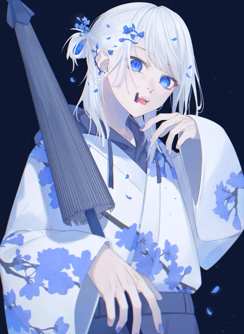 桜を身に纏う子 #イラスト