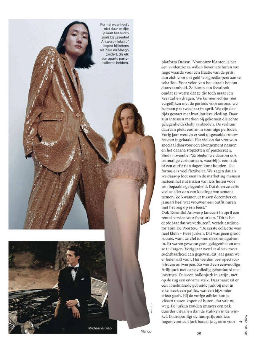 sofiers's tweet photo. Michael &amp; Giso AND Rembo Styling covered in @KnackWeekend 🤍 https://t.co/5sJInzWKPj