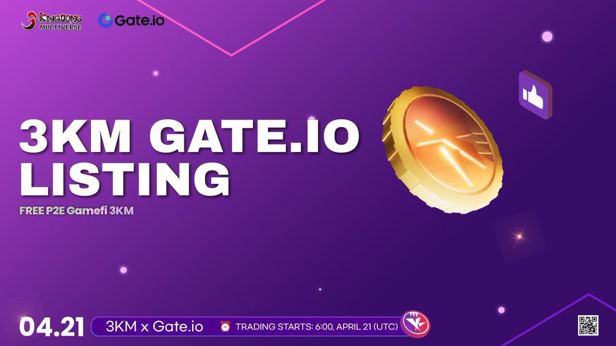 krypt_gem's tweet photo. Hey guys
Check out  @3KMOfficial, a project  targeted at those who want to generate profits  from gaming.
It's available to global users👾

🚀$3KM will be listed on @gate_io on April 21st at
 6 AM UTC
🔥Don’t fade this🔥

https://t.co/5RHKewrUKC

#Gamefi #P2E #NewListing #airdrop https://t.co/mEw6ZcTSUf