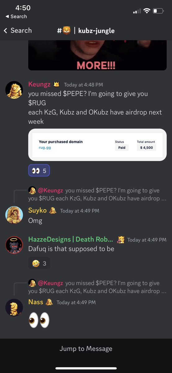 nftjomas_'s tweet photo. Missed $PEPE or $FADE? Don't miss $RUG airdrop next week by @keung!! 💰

For all the NFT motherfuckers that have been rugged. 

All you gotta do is own Keungz Genesis, Kubz or Ordinal Kubz. 

And this isn’t even our main #Airdrop $PRANA 🤯 that’s coming soon!! https://t.co/irXlUn61OG