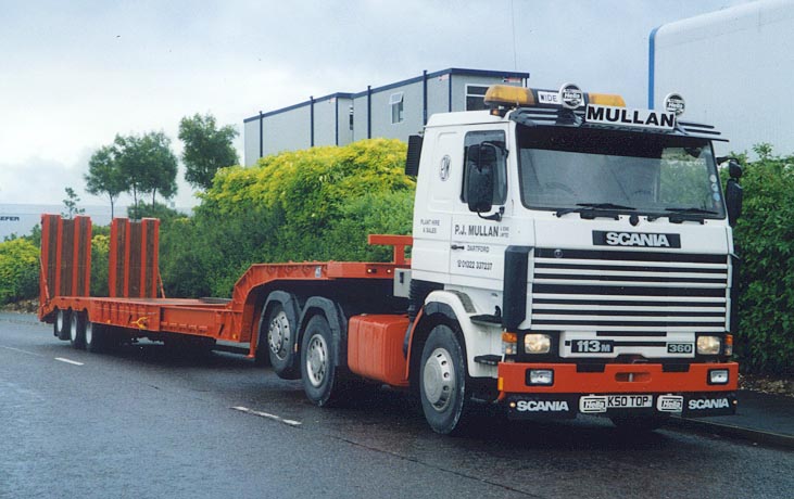 #Throwbackthursday to 1997 with an SFCLEX50 perimeter extending stepframe for PJ Mullan #Lowloaders #TrucksAndTrailers #Scania #andoveruk