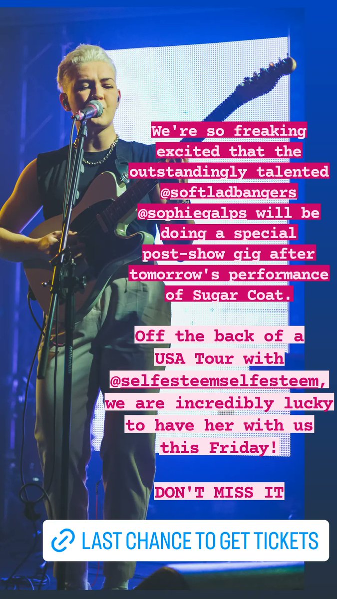 SOUTHWARK PLAYHOUSE THIS FRIDAY. EXCITED DOESN'T EVEN BEGIN TO DESCRIBE IT 🎸🤩