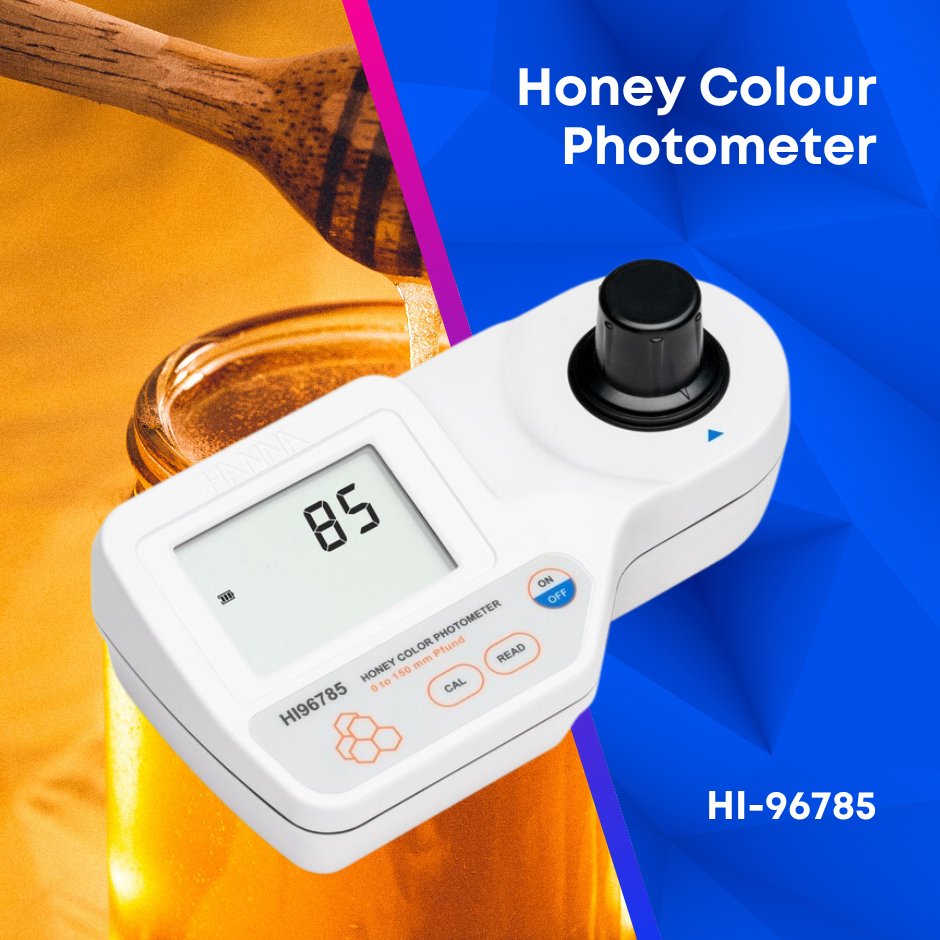 HannaInstUK's tweet photo. 🍯🐝 Our HI-96785 Portable Photometer is used to measure the transmittance of light to determine an accurate reading of honey colour.
Shop now 👉 https://t.co/L5l83zki6J
#Honey #HoneyPhotometer #Photometer #HoneyTesting #HoneyQuality #HoneyBee #Honeycomb #HoneyFarmers https://t.co/cSfeZkZ0JG