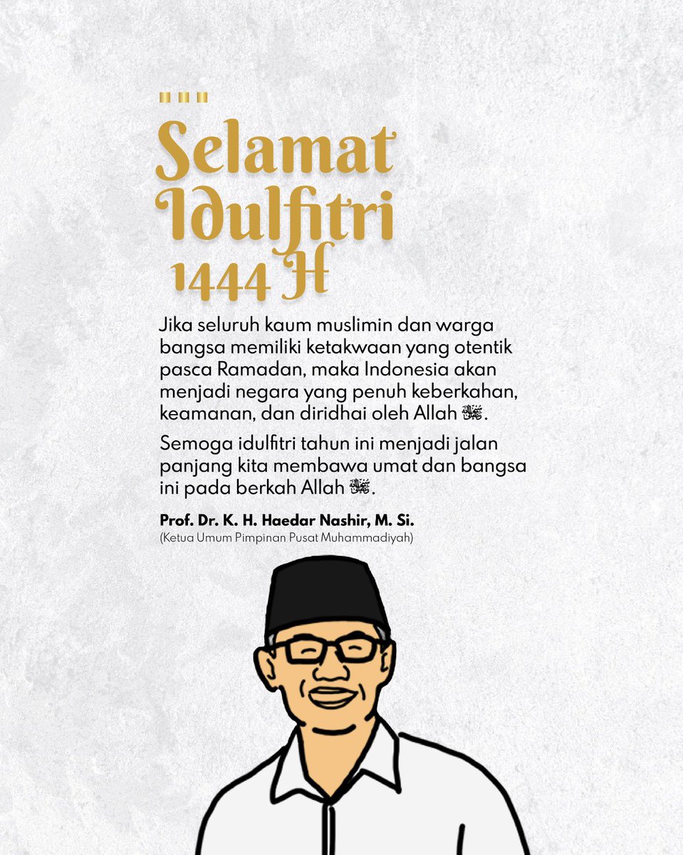 HaedarNs's tweet photo. Selamat Idulfitri 1444 H https://t.co/PZM7oa3m12