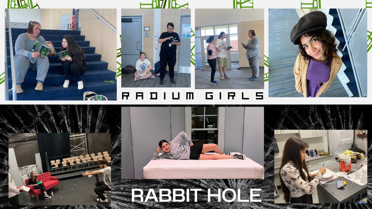 PaetowTheatre's tweet photo. Student Directed One Act Play is only a few weeks away!
Are you ready? Check out the amazing work of Radium Girls and Rabbit Hole from today's rehearsal! @PaetowHS
#ptc2223 #katyisd #katyisdtheatre #oneact #studentdirected https://t.co/8g2RIvCfd7