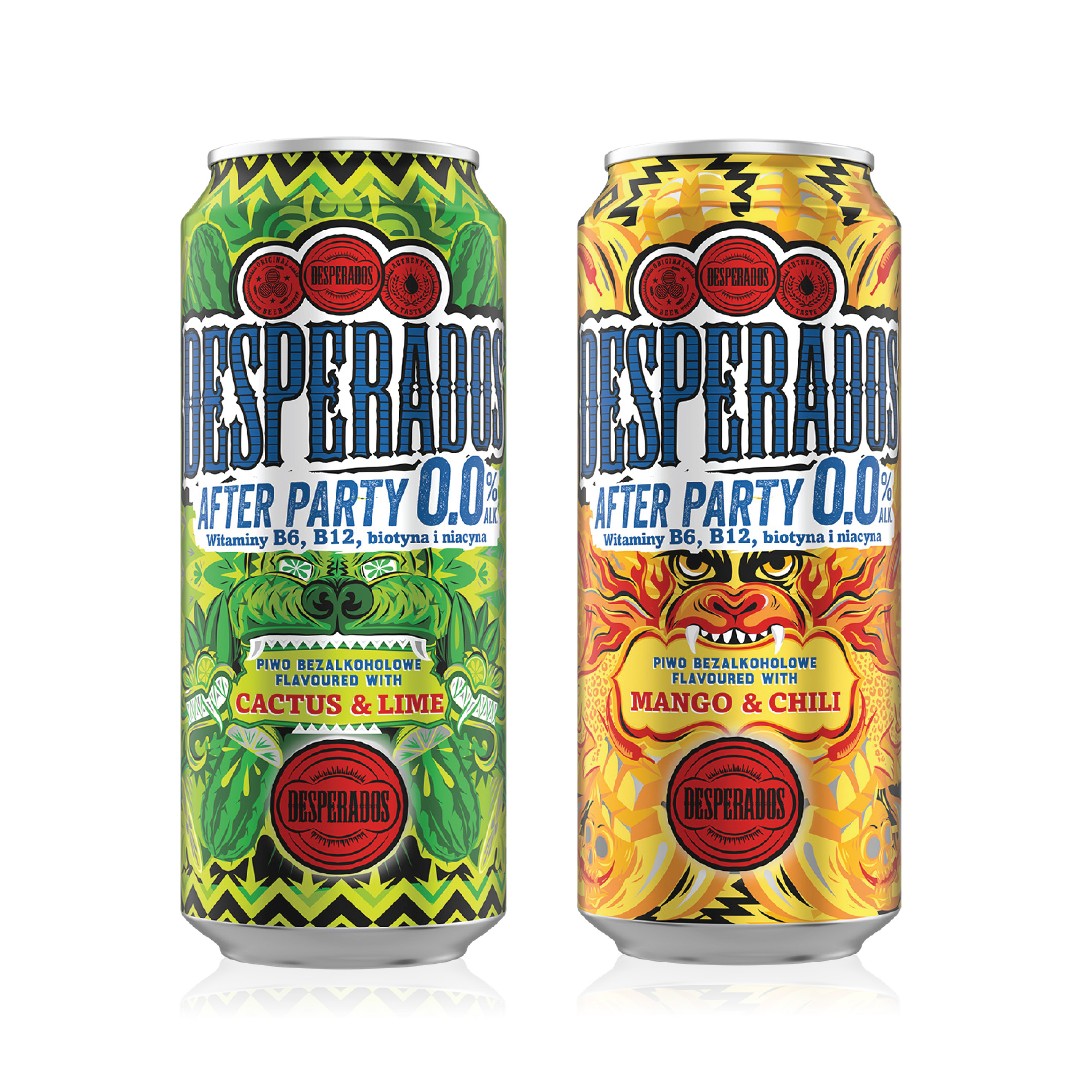 ArdaghGroup's tweet image. Who knew 0% could look this great?

We just love the look of these - Heineken’s #Desperados brand jumps on the trend of #zerobeers with two new flavours: Mango &amp;amp; Chili and Cactus &amp;amp; Lime – each recognisable with a distinctive can design.

#ArdaghMetalPackaging #packagingdesign
