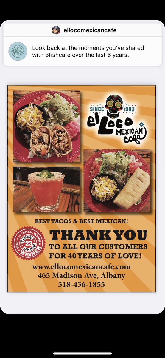 ElLocoAlbany's tweet photo. THANK YOU to everyone that made us #1 in “Best Taco” &amp; “Best Mexican”! We couldn’t be more proud of our staff and especially to our amazing customers!! ❤️ https://t.co/e7pLBPKU5C