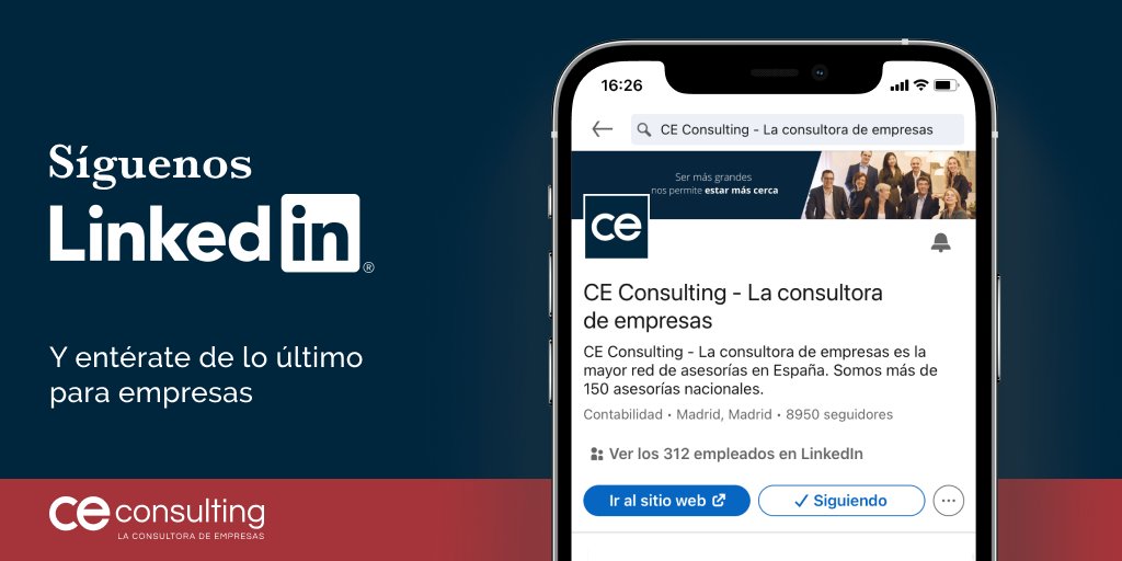 ¿Necesitas mantenerte al día sobre todas actualizaciones en materia fiscal, laboral, mercantil y legal? 🔎 Nuestros expertos te están esperando en nuestra cuenta de LinkedIn, ¡únete! 👇 bit.ly/3GZy2Qb #consulting #empresas #CEConsulting