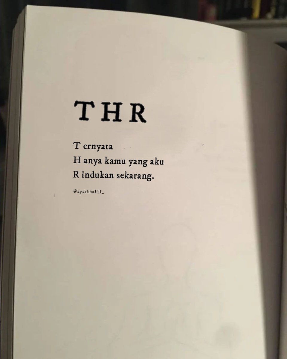 Ternyata
Hanya kamu yang aku
Rindukan sekarang.