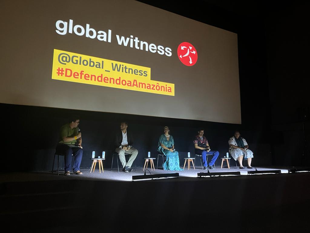 Screening of <a href="/Global_Witness/">Global Witness</a> documentary 'The Landless' in Sao Paolo last night, featuring <a href="/Claudelice_s/">Claudelice Silva dos Santos</a> and other representatives of #indigenous communities. 
Data from <a href="/Global_Witness/">Global Witness</a> and partners shows 342 land and #environmentdefenders were killed in Brazil from 2012 to 2021.