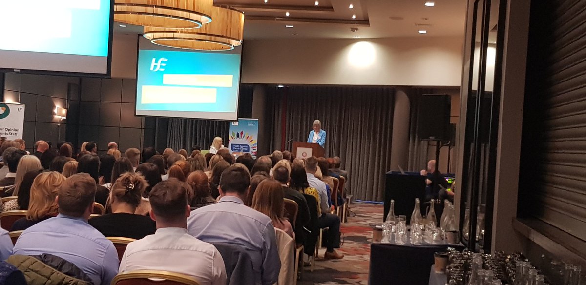 Ms. AnneMarie Hoey, National Director, HR opening the National HR conference 'Enhancing Healthcare Delivery through our People'. Looking forward to listening to interesting line up of speakers <a href="/HSE_HR/">HSE HR</a>
