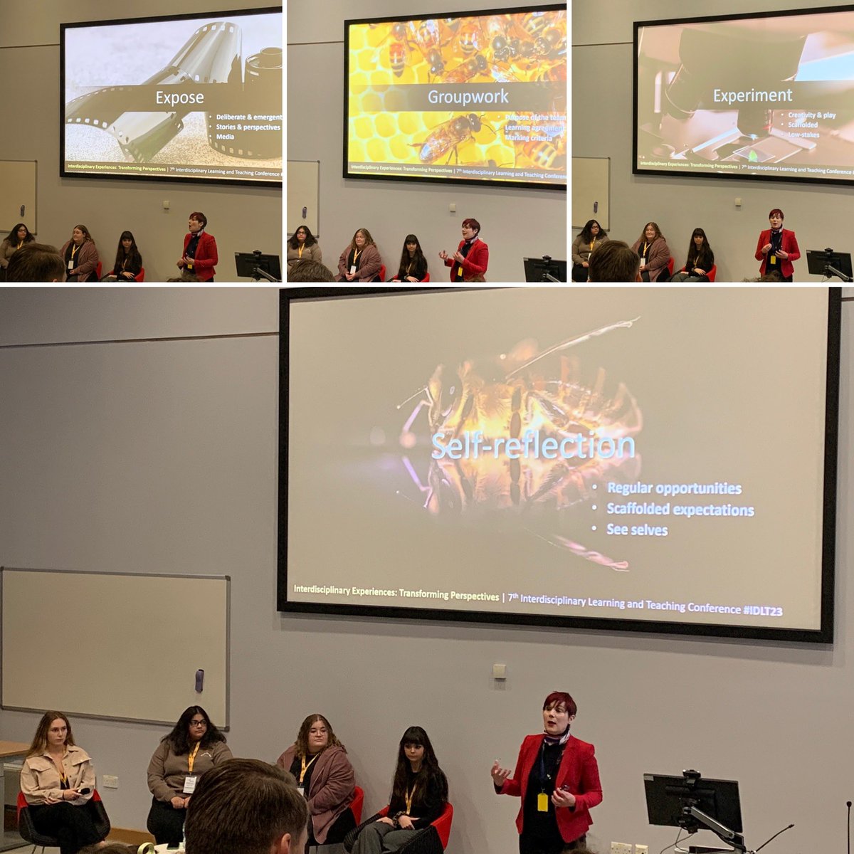 Isobel_Gowers's tweet photo. Finding out more about the triggers for transformation whilst studying interdisciplinary modules - exposure, group work, experience, self-reflection with @ElaineAGBrown #RuskinModules #IDLT23 https://t.co/e9m46YAZuf