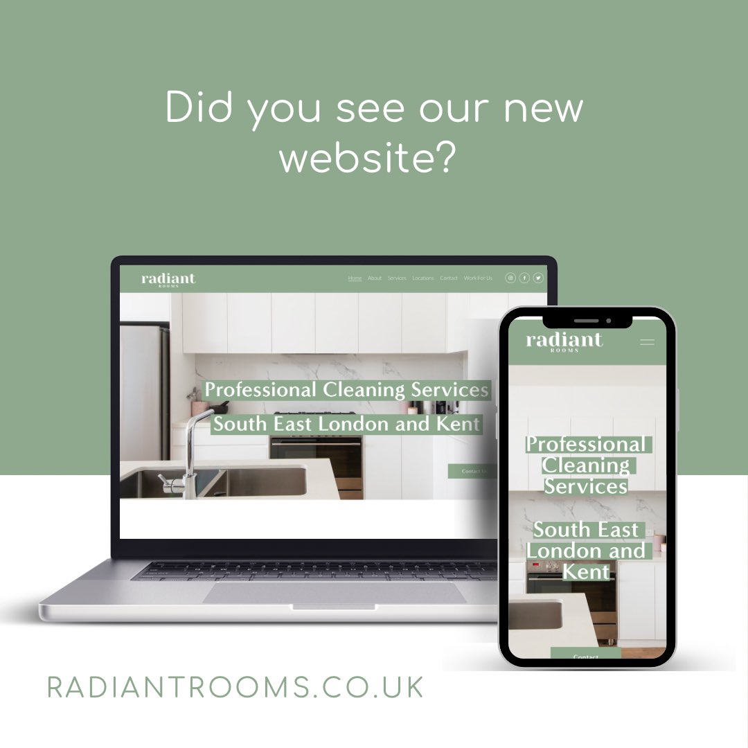 Radiantrooms's tweet photo. As an Innovative cleaning business we decided a brand new look, was a must!
Take a look at our brand new site, we welcome your feedback!

https://t.co/PdP6n653DO💚

#cleaning #cleaningmotivation #cleanhome #selondon #eastdulwich #dulwich #peckham #kent #kingshill #westmalling https://t.co/YRf3QneoB9