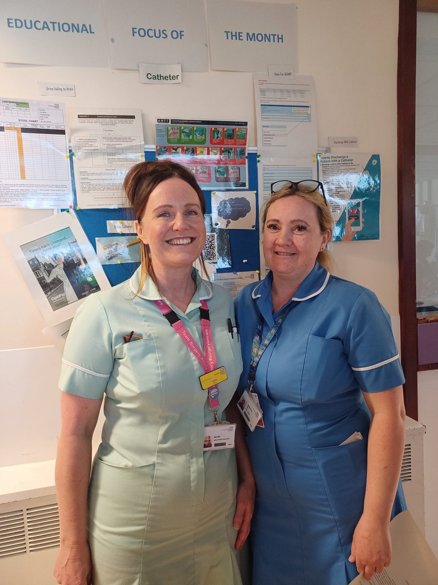 SueClemow's tweet photo. Receiving positive feedback from patients and relatives really boosts morale. Well done Sam and Cathy #teamwolf  @UHP_NHS @DerrifordNurses @edge_edge1 @Nickymetty https://t.co/6e8U3q6OGM