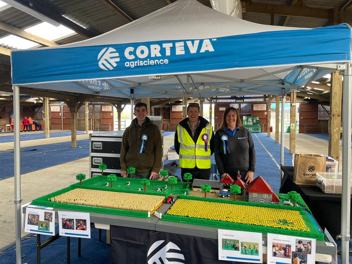 CortevaUK's tweet photo. Weโre at the Suffolk School Farm & Country Fair today. We'll be inspiring children about the importance of agriculture, the role of farming and future #STEM careers, and how we can all be good stewards of the land ๐ฑ ๐ ๐ ๐
#KeepGrowing #CortevaGrows #LegoFarm @SuffolkShow https://t.co/DVeQePcV81