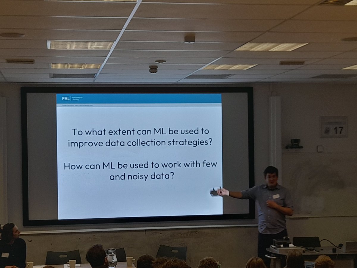 DamienMansell's tweet photo. @djmoffat kicking off the ML &amp; EO @UniofExeter panel discussion #ML4EO looking forward to learning more... any answers to these qu from the twitter crowd? https://t.co/jWsJ4ys90A