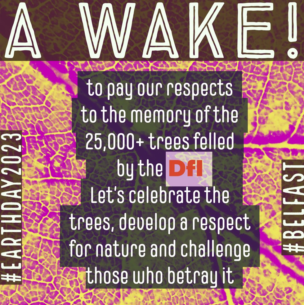 SaveOurLagan's tweet photo. Will you take 1795 steps for #EarthDay2023 #belfast? Join us on a solemn walk (0.8 miles) from #MAC to DfI. Leaving at Sat Apr 22 at 14:00 after #investinourplanet #brink #ClimateCrisis  #biodiversitycrisis
https://t.co/gPLM8rP9UI https://t.co/SrGKhsor1a