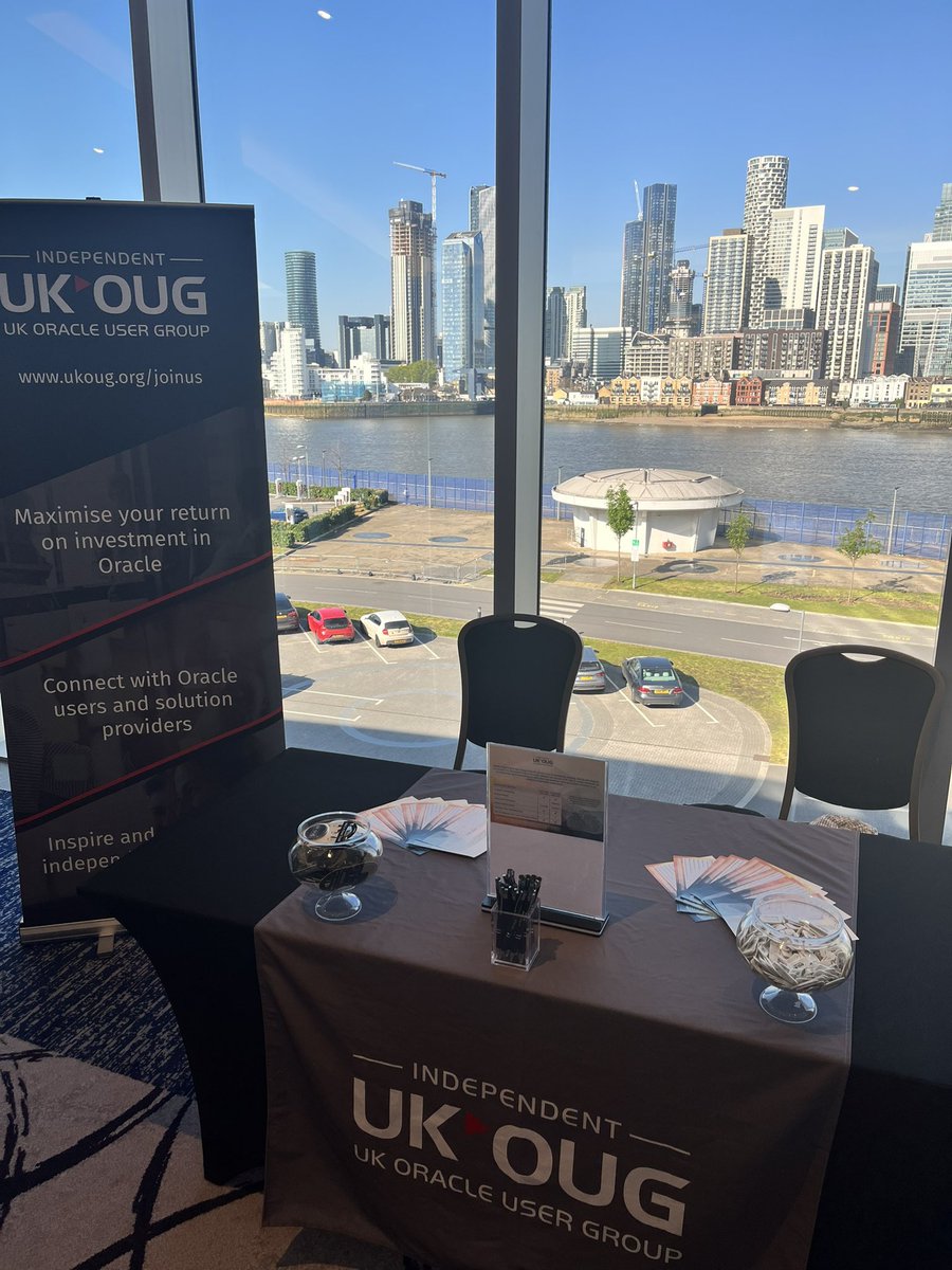 UKOUG's tweet photo. UKOUG are at Oracle Database World - come and visit our stand for a new member special offer!
#Oracledatabaseworld #Oracle #UKOUG https://t.co/QPaGUjgBx1