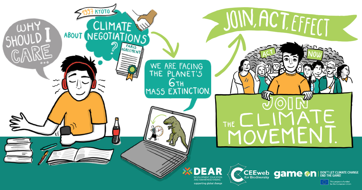 ClimateGameOn's tweet photo. Learn how to tackle climate change with the free "Climate Compact" e-learning course! Available in four languages, sign up now and get certified! 
👉https://t.co/TkUyg9Hxmg

#ClimateGameOn #GameOn #ClimateCompact #ClimateChange #DEARProgramme #freeonliencourse https://t.co/HDgRhIiaBA