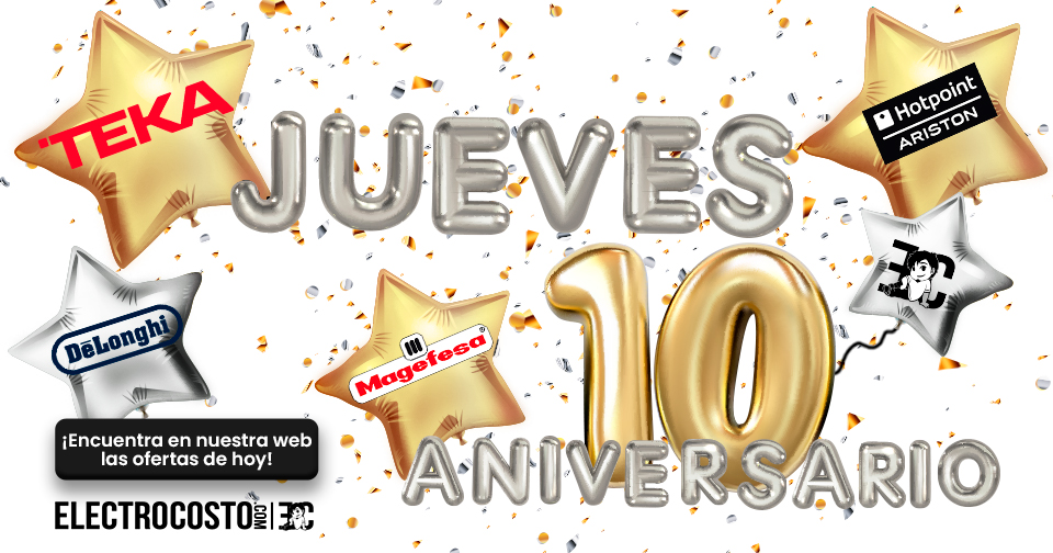 Electrocosto's tweet photo. 🎉Los descuentos no paran🎉

En nuestro 4º día podrás disfrutar de hasta un 10% de #descuento en @teka_ESP #delonghi #magefesa @Garmin_Iberia  y muchas más🤯

🔝Además, hasta un 25% en #Kromsline y #Nibels

👉https://t.co/VTqh52yFdA https://t.co/FiakcDDo5u